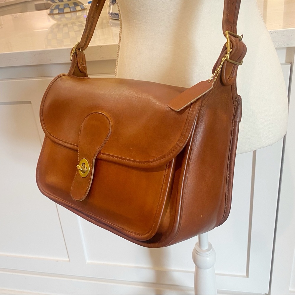 Vintage Coach Original Grand Rambler British Tan 👜FABULOUS!👜 BEST PRICE! - Picture 12 of 15